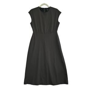 Ann Taylor Petite Cap Sleeve A-Line Knee Length Dress Women's Sz SP Gray